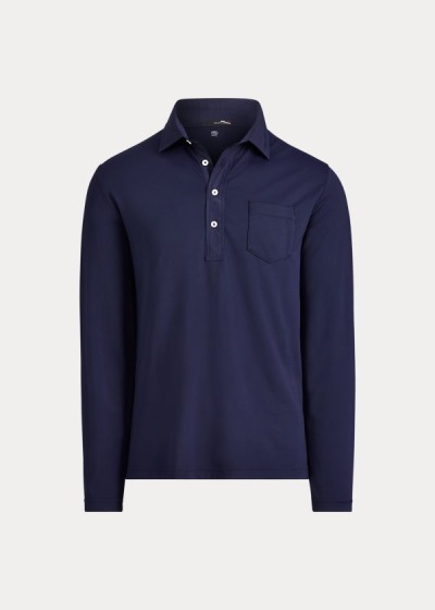 Ralph Lauren Custom Slim Performance Polo Herre Danmark (WGDVH7326)